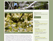 Tablet Screenshot of birdguidingphilippines.com